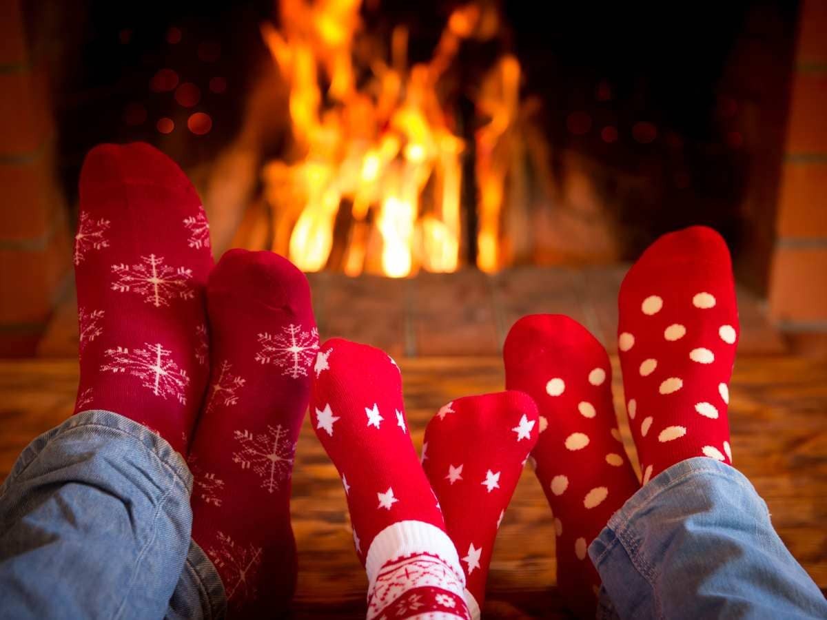 Vacances de Noel au coin de la cheminé